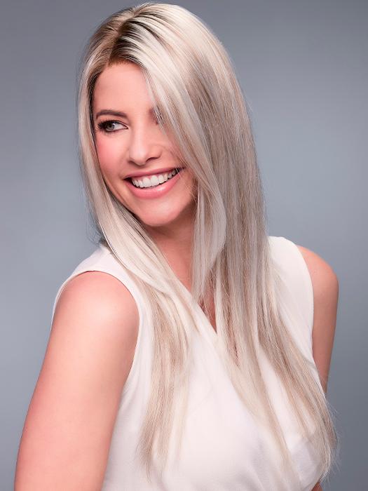 ZARA LITE by Jon Renau in FS17/101S18 PALM SPRINGS BLONDE | Light Ash Blonde with Pure White Natural Violet Bold Highlights, Shaded with Dark Natural Ash Blonde PPC MAIN IMAGE FB MAIN IMAGE